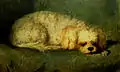 Perro sobre fondo verde (1850)