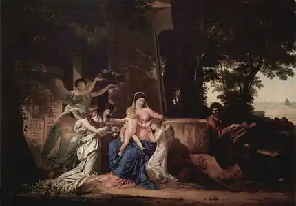 Louis Gauffier, Le Repos de la Sainte Famille pendant la fuite en Égypte (1792).