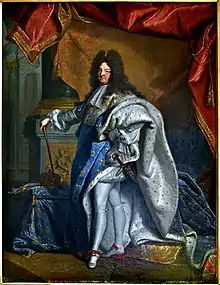 Luis XIV, de Rigaud, 1701.