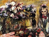 Wilhelmine con ramo de flores (1920), 111 x 150 cm., Kunstmuseum Basel