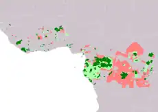 Distribución de Loxodonta cyclotis