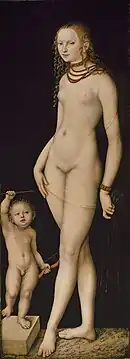 Venus y Cupido (ca. 1530). Gemäldegalerie, Staatliche Museen, Berlín.