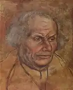 Lucas Cranach el Viejo, Retrato del padre de Martín Lutero (dibujo a colores)