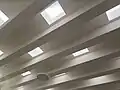 Lucernarios originales en el interior de la estación