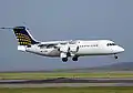 BAe 146-300 aterrizando en el Aeropuerto de Bristol