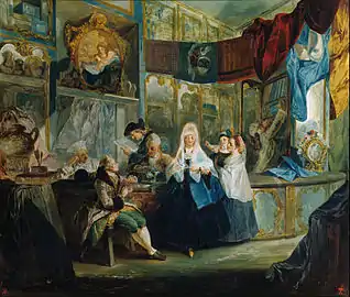 La tienda, de Luis Paret, 1772.