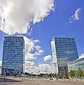 Las torres gemelas Porte de Kirchberg