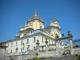 Catedral de San Jorge (1744-1760) en Leópolis, obra de Bernhard Meretyn