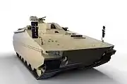 Lynx en la configuración de transporte blindado de personal (APC).