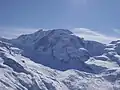 La vertiente norte del Liskamm visto desde la arista Gorner (Gornergrat)