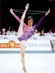 Mónica Ferrández en el Europeo de Goteborg (1990).