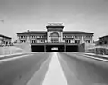 Alzado sur de la estación en 1982