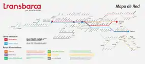 Mapa de el Transbarca