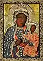Vestido azul con flores de lis con el cual fue coronada por el Papa Juan Pablo II