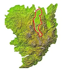 Situation de la Limagnesur la carte du Massif central