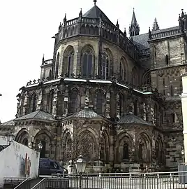 Catedral de Magdeburgo: galería y galería gótico temprano; coro alto de 1230, gótico alto