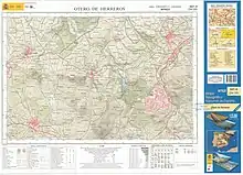 Fragmento de la hoja 483 del Mapa Topográfico Nacional de España de 2018 en el que se representa parte de la zona donde se ubicó Carrascal