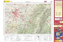 Fragmento de la hoja 483 del Mapa Topográfico Nacional de España de 2018 en el que se representa parte de Sonsoto