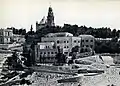 Monte Sion: trabajos de reconstrucción de la Iglesia de la Dormición llevados a cabo por el Gobierno israelí, 1954-58.