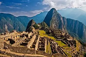 Machu Picchu (Perú), zona arqueológica, ícono de la arquitectura inca.