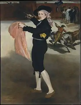 Victorine Meurent en traje de torero1862