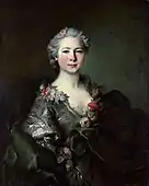 Probablemente Retrato de Mademoiselle de Coislin, entre 1750 y 1759, óleo sobre lienzo, 79,4x63,5 cm, National Gallery, Londres