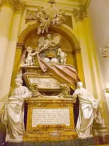 Sepulcro de Fernando VI (1760-1765), de  Francisco Gutiérrez Arribas (Iglesia de las Salesas Reales (Madrid))