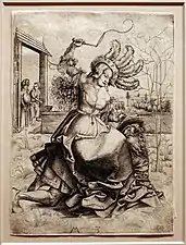 Grabado, Maestro MZ, c. 1500.
