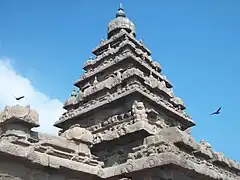 Vimana del Templo de la Orilla de Mahabalipuram