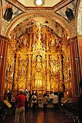 Retablo principal a San Francisco Javier