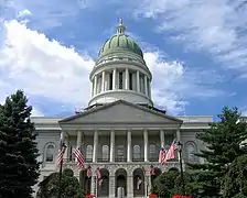 Maine State House antes de la reconstrucción