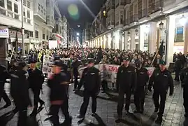 Manifestación alternativa en Palencia