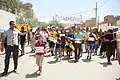 Manifestantes en Te Kout