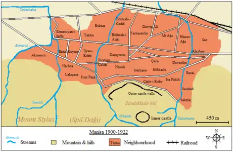 Mapa de la ciudad (antes del incendio).