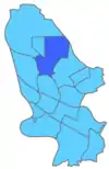Mapa del distrito de Waldhof