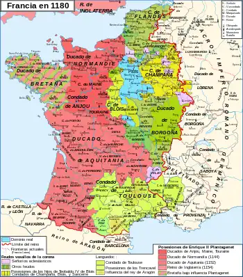 La Provenza en el Sacro Imperio Romano Germánico en 1180