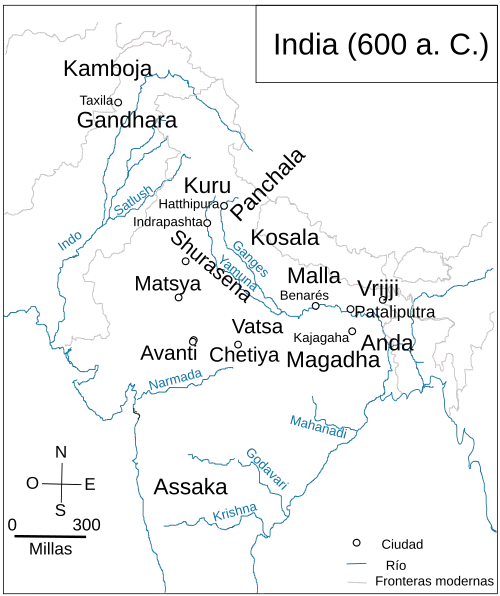 Ubicación de Mahajanapada