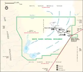 Mapa del antiguo monumento nacional