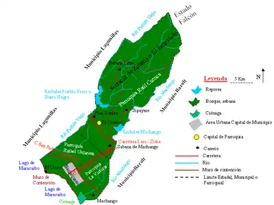 Mapa Municipio Valmore Rodríguez.