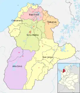 Subregiones de Córdoba