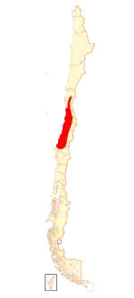 Ubicación de la especie dentro de Chile, según datos de la IUCN.