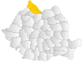 Región de Maramureș dentro de Rumania