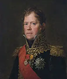 Portrait d'un maréchal de Napoléon, avec ses décorations.