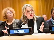 María Emma Mejía, Política, Periodista y exembajadora de Colombia ante la ONU (2014-2018).