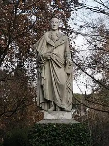 Estatua a Mariano Lagasca en el Real Jardín Botánico de Madrid.