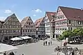 Plaza del mercado en Herrenberg.