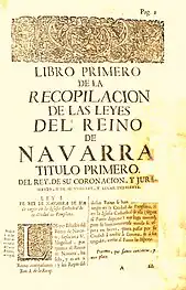 Novísima Recopilación, tomo I, Libro primero (1735)