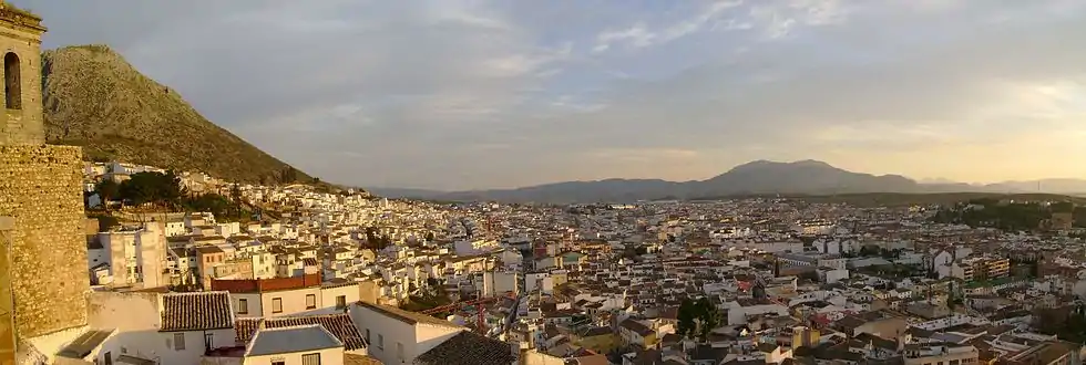 Panorámica de Martos desde el mirador de Santa María de la Villa