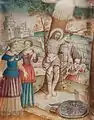 Martirio de San Sebastián con Santa Irene Y Lucina, por Rom y Begleiterin