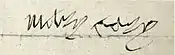 Firma de María Bolena